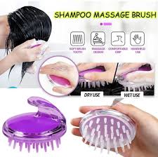 Head Scalp Massage & Shampoo Brush | Soft Silicone Bath Brush | Random Colors