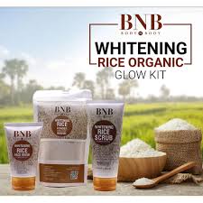 BNB Rice Extract Bright & Glow Kit – 3 in 1 Whitening, Brightening & Glow Facial for Girls and Women