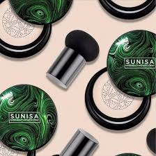 SUNISA foundation Base Original 3 In 1 | Air Cushion CC & Bb Cream | Waterproof Foundation | Moisturizing Liquid Foundation with Sponge