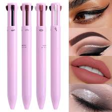 4-in-1 Makeup Pen: Waterproof Eyeliner, Brow Pencil, Highlighter & Shadow Stick