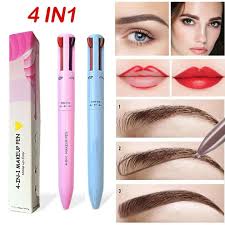 4-in-1 Makeup Pen: Waterproof Eyeliner, Brow Pencil, Highlighter & Shadow Stick