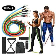 Gym Belt with Box | 5-in-1 Power Exercise Resistance Band Set – Adjustable Fitness Equipment for All